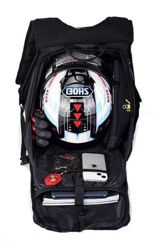 sac en fibre de carbone casque moto