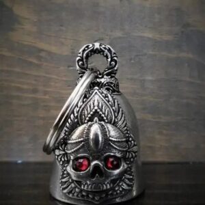Cloche ange gardien Bravo bells « Crâne Mandala Rose Diamant « 
