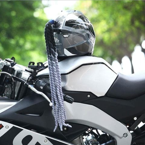 tresse de casque moto